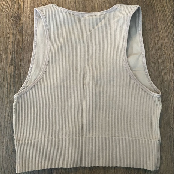 Garage brown Stella seamless plunge tank top - Picture 3 of 3